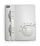 Dayton 1UHE4 Line V T-stat, Fan Coil, Heat, Cool, White