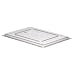 Cambro 1826CCW 26" Length x 18" Width, Camwear Clear Polycarbonate Full Size Flat Lid for Food Boxes