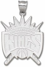 Sacramento Kings Sterling Silver Logo Giant Pendant