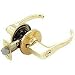 Tools & Hardware : Topmost 833PB-ET Entry Lever Lockset Polished Brass K3 (Pack of 3)
