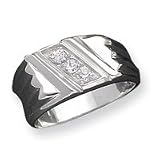 Sterling Silver CZ (Cubic Zirconia) Men's Ring