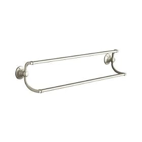 Kohler K-11413-BV Bancroft 24-Inch Double Towel Bar, Vibrant Brushed Bronze