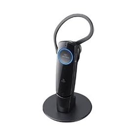NEW! Sony PS3 Playstation 3 Official Wireless Headset & Charging Cradle Black