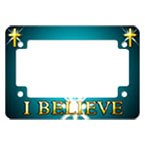 Religious Motorcycle License Plate Frame I Believe
