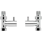 Minimalist Radiator Valves Straight Pair
