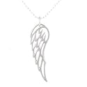 Angel Wing Pendant in Sterling Silver on a 20" Sterling Bead Chain, #8007