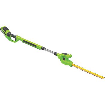 Greenworks 22152A 24-Volt 2 Amp-Hour Cordless Lithium Ion Extended Reach 22-Inch Hedge Trimmer
