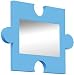 LumiSource Puzzle Wall Mirror, Blue