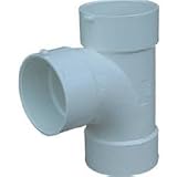 Genova Products S41140 4" Styrene Sanitary Tee