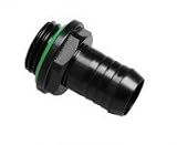 Bitspower 1/4 Thread Barb Fitting for 3/8 ID Tubing Matt Black : BP-MBWP-C02