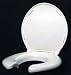 Big John Toilet Seat, Open Front, White