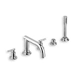 Grohe Atrio Roman Tub Filler w/ Trio Spoke Handles , Personal Hand Shower - 25049-18033/25049