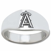 Los Angeles Angels MLB Sterling Silver Mens Ring Size 12
