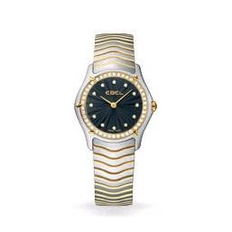 Ebel Watches - Ebel Classic Lady Two Tone Steel and 18k Gold with Diamond Bezel and Diamond Hour...