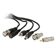 CCTV Camera Connection Cable BNC to RCA + Power M/F 50 ft.