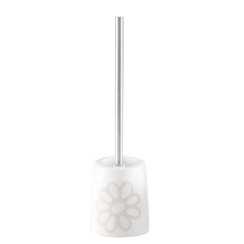 Zeller 18309 WC-B&uuml;rste "Flower", Keramik &oslash; 9.5 x 37.5 cm
