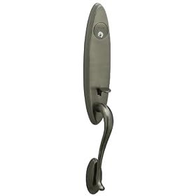 Schlage FA358ASH620 Accents Series Antique Pewter Keyed Entry Handlese