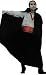 Full Length Black Taffeta Cape