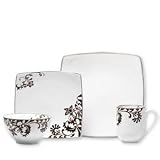 Gourmet Basics by Mikasa Chocolate Swirl 32 Piece Dinnerware Set