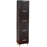 Julia Wood Bathroom Side Cabinet - Espresso