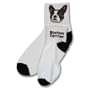 For Bare Feet Dog Breed Boston Terrier Roll Down Sock