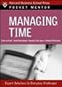 Managing Time: Expert Solutions to Everyday Challenges (Pocket Mentor)