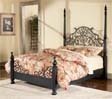 Powell 896-082 Hills of Provence Antique Black over Terra Cotta Queen Size Poster Bed ships in 3 cartons