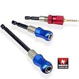 Quick-Change 3-Piece Extension Power Bit Holders with Magnetic Tips