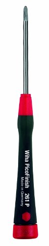 Wiha 26133 Phillips Screwdriver with Soft PicoFinish Precision Handle,  #00 x 60mm