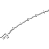 14K White Gold Diamond Bracelet