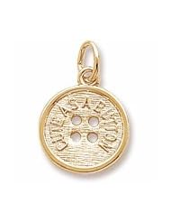Cute As A Button Charm
