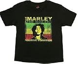 BOB MARLEY - Positive Vibration - Black Youth T-shirt