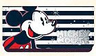 Disney Mickey Mouse Striped Wallet Clutch Checkbook