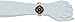 Anne Klein Women's AK/1614GPBK Gold-Tone Black Chevron Pattern Silicone Strap Watch