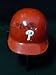Jimmy Rollins Autographed/Hand Signed Phillies Mini Helmet