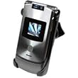 Motorola RAZR V3xx Swivel Rotating Belt Clip Cell Phone Holster - Black Hard Plastic Holster Clip