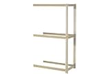 Expandable Add-On Rack 48x12x84 Tan With 3 Levels No Deck 1500 Lb Cap Per Level