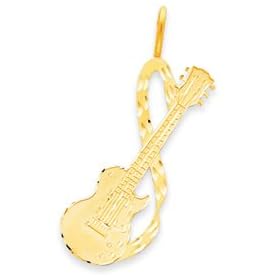 14k Electric Guitar Charm by