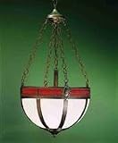 16 Inch Bent Gothic Basket-4 Lt Center Rod/4 Chains/4-Wire/Cnpy Ceiling Fixture