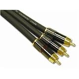 Impact Acoustics SonicWave Component Video RCA Break-Out Cable - Video cable - component video - RCA (M) - HD-15 (M) - 50 ft - triple shielded - gray