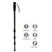ALUMINIUM EINBEIN KAMERA STATIV MAX. 171 cm