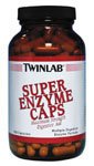 TwinLab Super Enzyme Caps, Maximum Strength, Capsules, 200 capsules