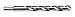 Gen Purpose Steel Fractnl 3/8 Reduced Shank Jobber Length Drill Bit,15/32,Card