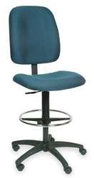 Dakota Designs 1FAP5 Drafting Chair, 23 1/2 H In, Grey