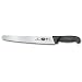 Victorinox 47547 10-1/4-Inch Wavy Bread Knife, Black Fibrox Handle