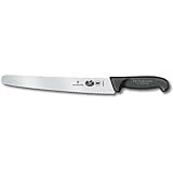 Victorinox Swiss Army 10-1/4-Inch Fibrox Wavy Bread Knife, Black