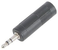 WE1188A Adaptor 3.5mm stereo plug to 6.3mm stereo socket