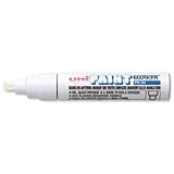 Brand New. uni Paint Marker Chisel Tip Broad Point PX30 Line Width 4.0-8.5mm White Ref 9001985 [Pack 6]
