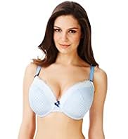 Limited Collection Striped DD-GG Bra with Modal
