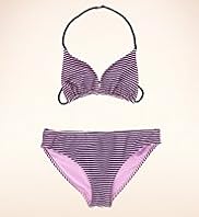 Angel Halterneck Striped Bikini